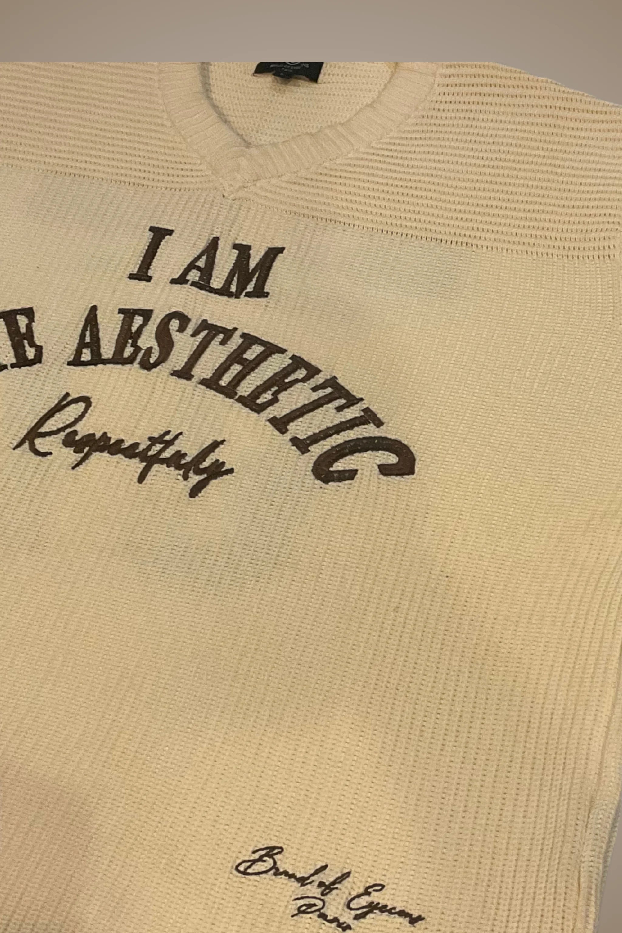 Maison Aesthetic Knit – Édition Crème et Chocolat