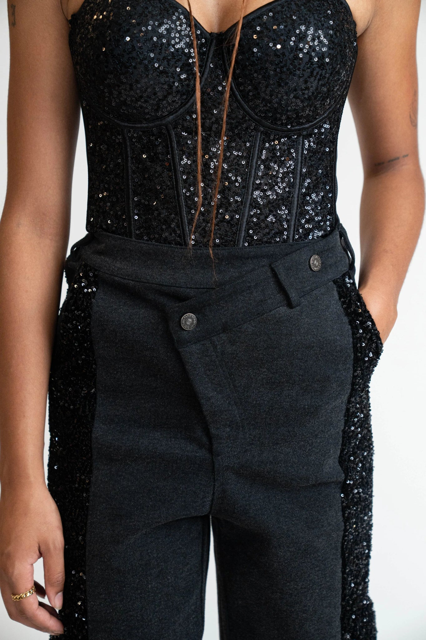 Noir Éclat Cargo Pant – Limited Sequin Edition - Brand of Eyecons