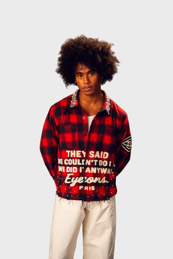 Pearl Lumberjack Button - Up — “They Said We Couldn’t, We Did It Anyway” Edition - Brand of Eyecons
