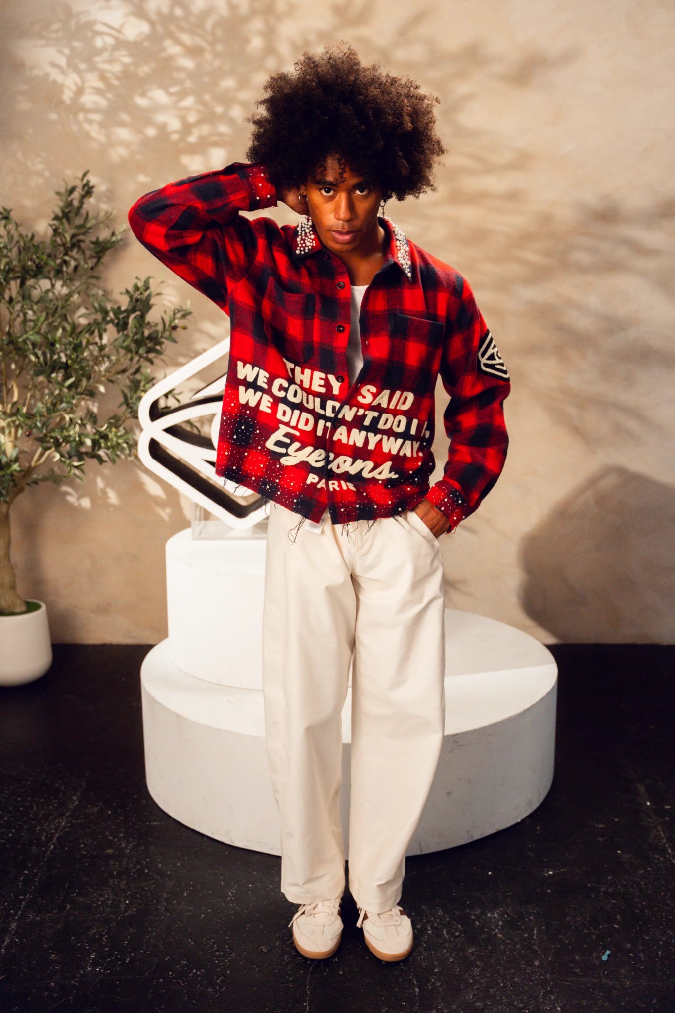 Pearl Lumberjack Button - Up — “They Said We Couldn’t, We Did It Anyway” Edition - Brand of Eyecons