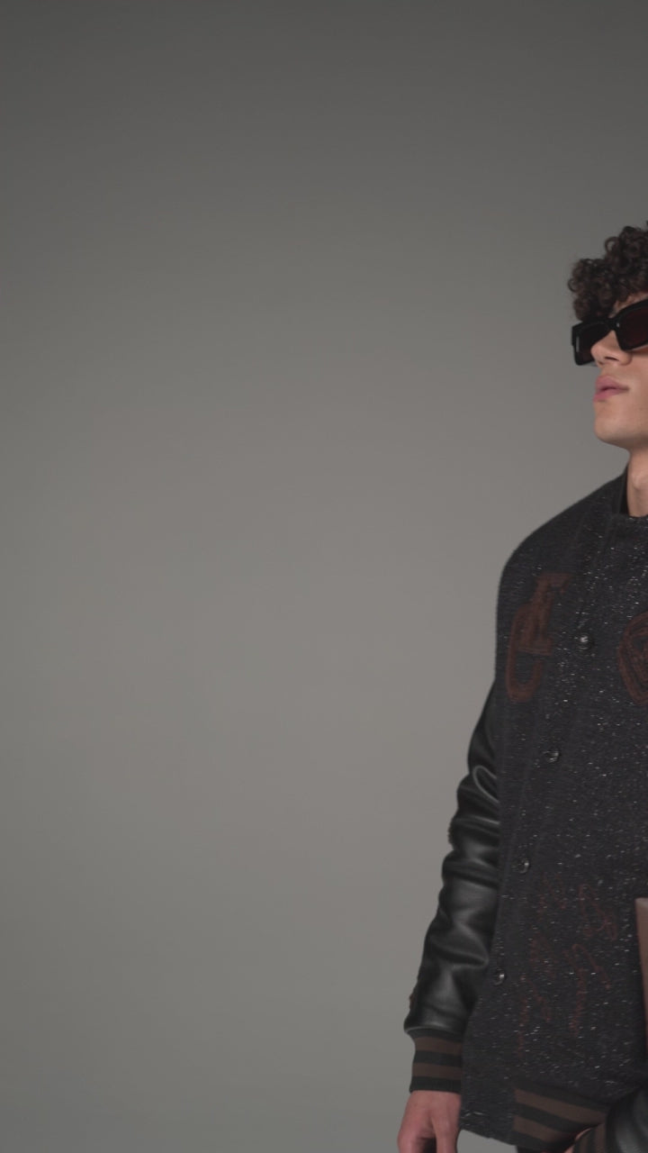 Varsity Noire Letterman