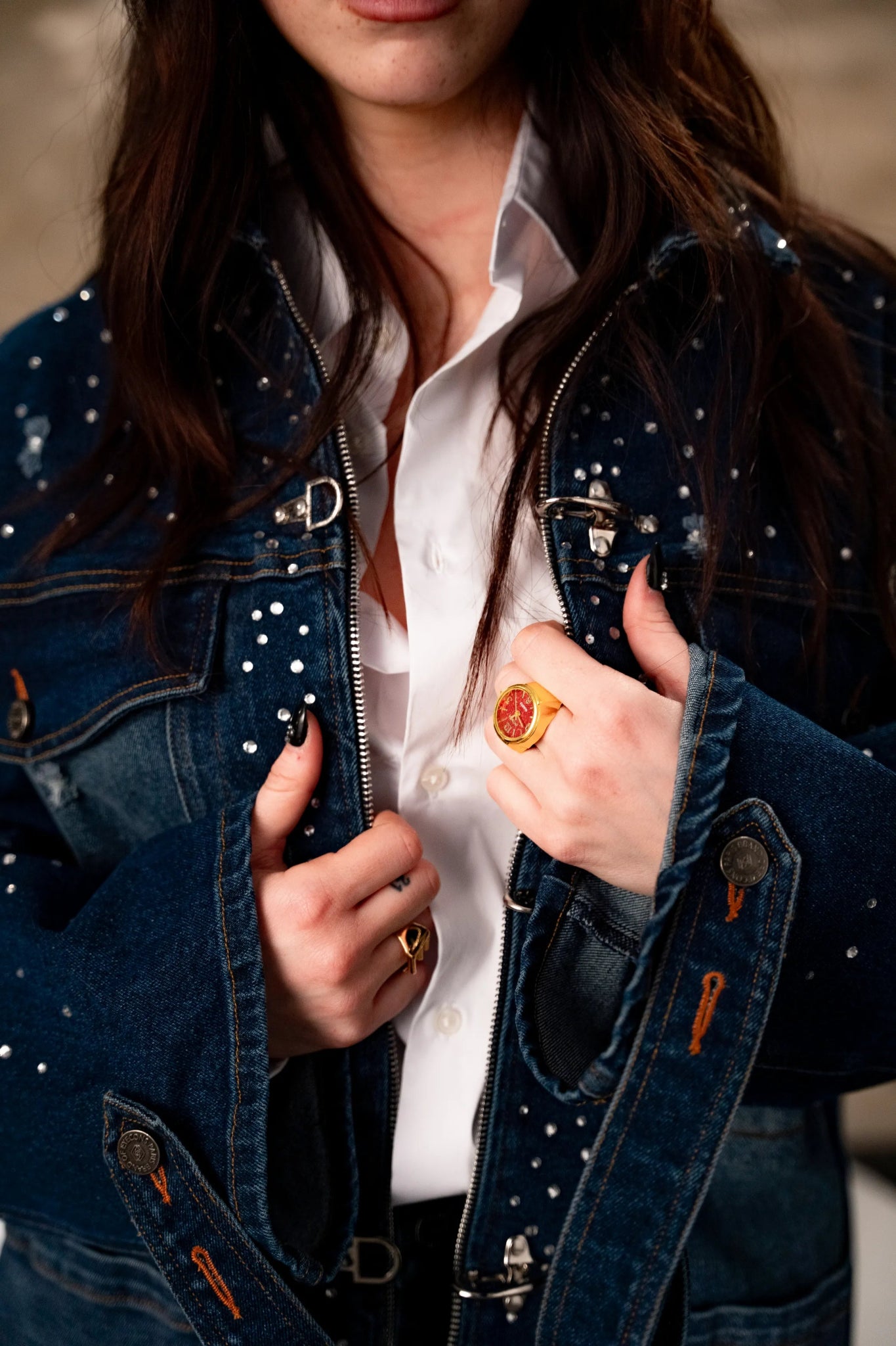 Rivière Indigo Clasp Jacket — Rhinestone Edition - Brand of Eyecons