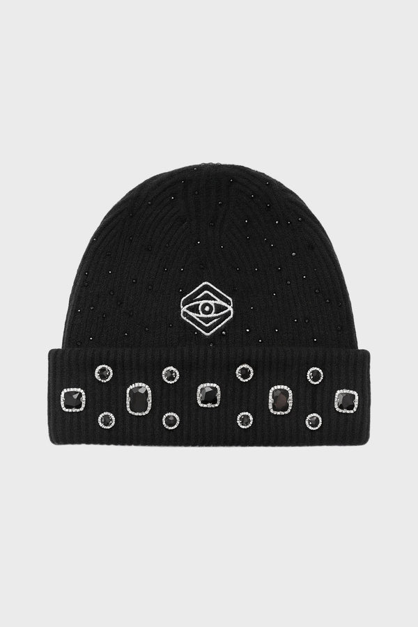 Starfall Rhinestone Beanies — Noir & Chocolate - Brand of Eyecons