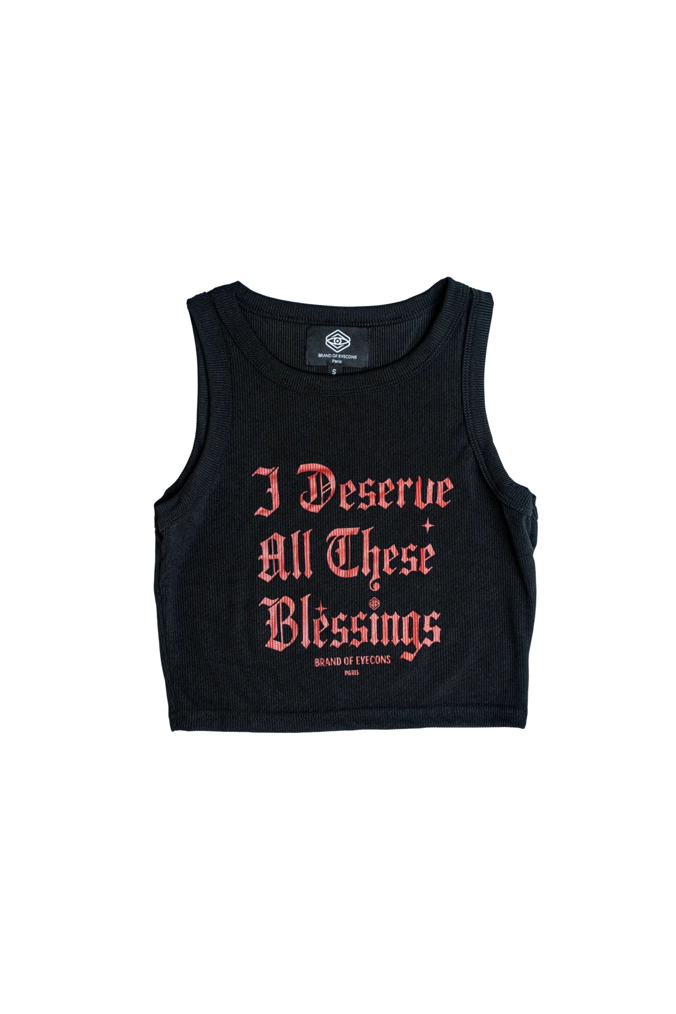 The Blessings Crop Tank Black – Women’s Edition - Brand of Eyecons