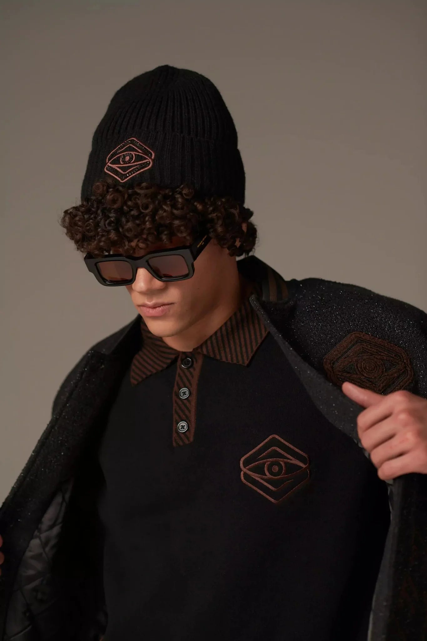 Varsity Noire Letterman - Brand of Eyecons