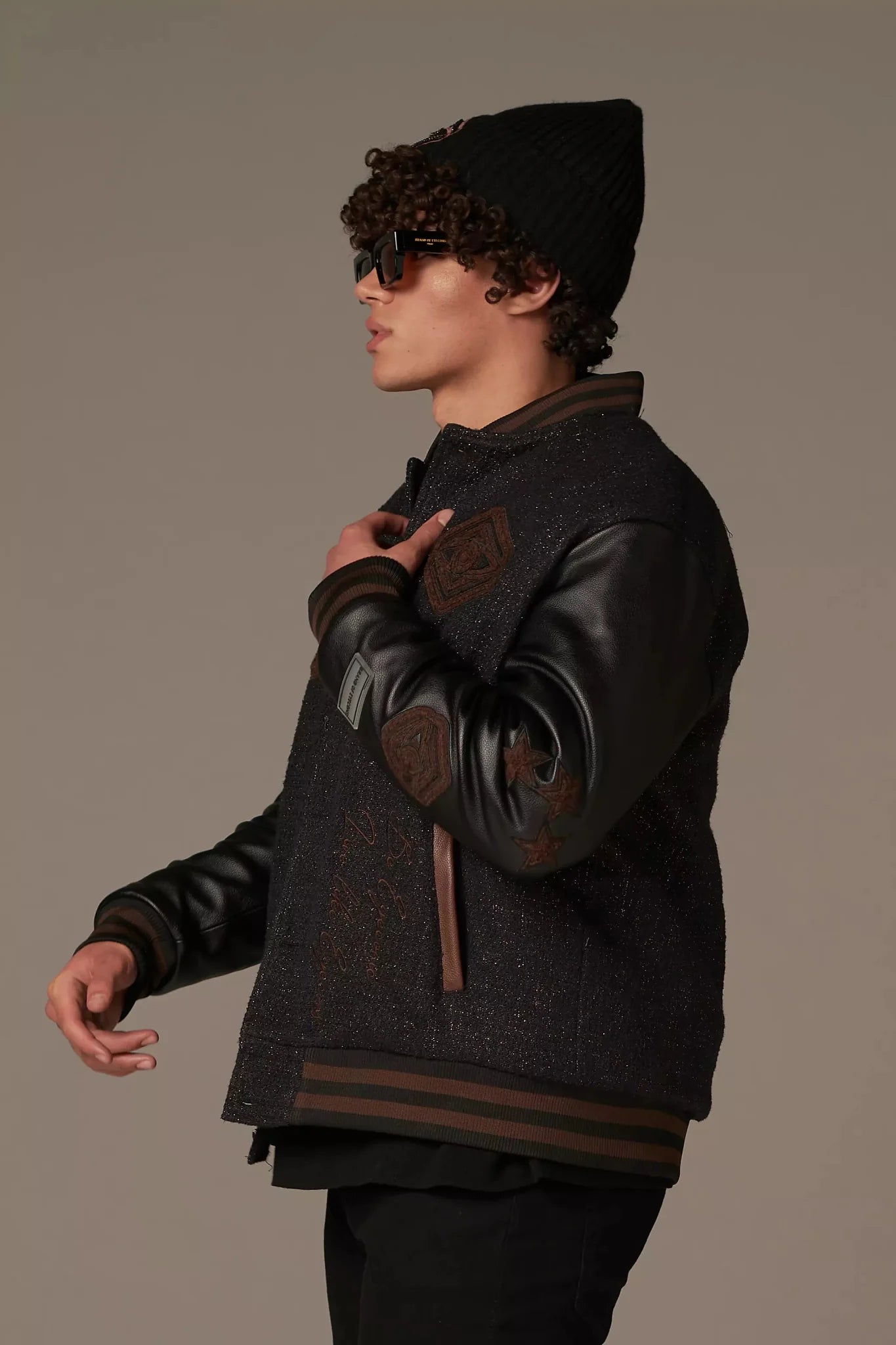 Varsity Noire Letterman - Brand of Eyecons
