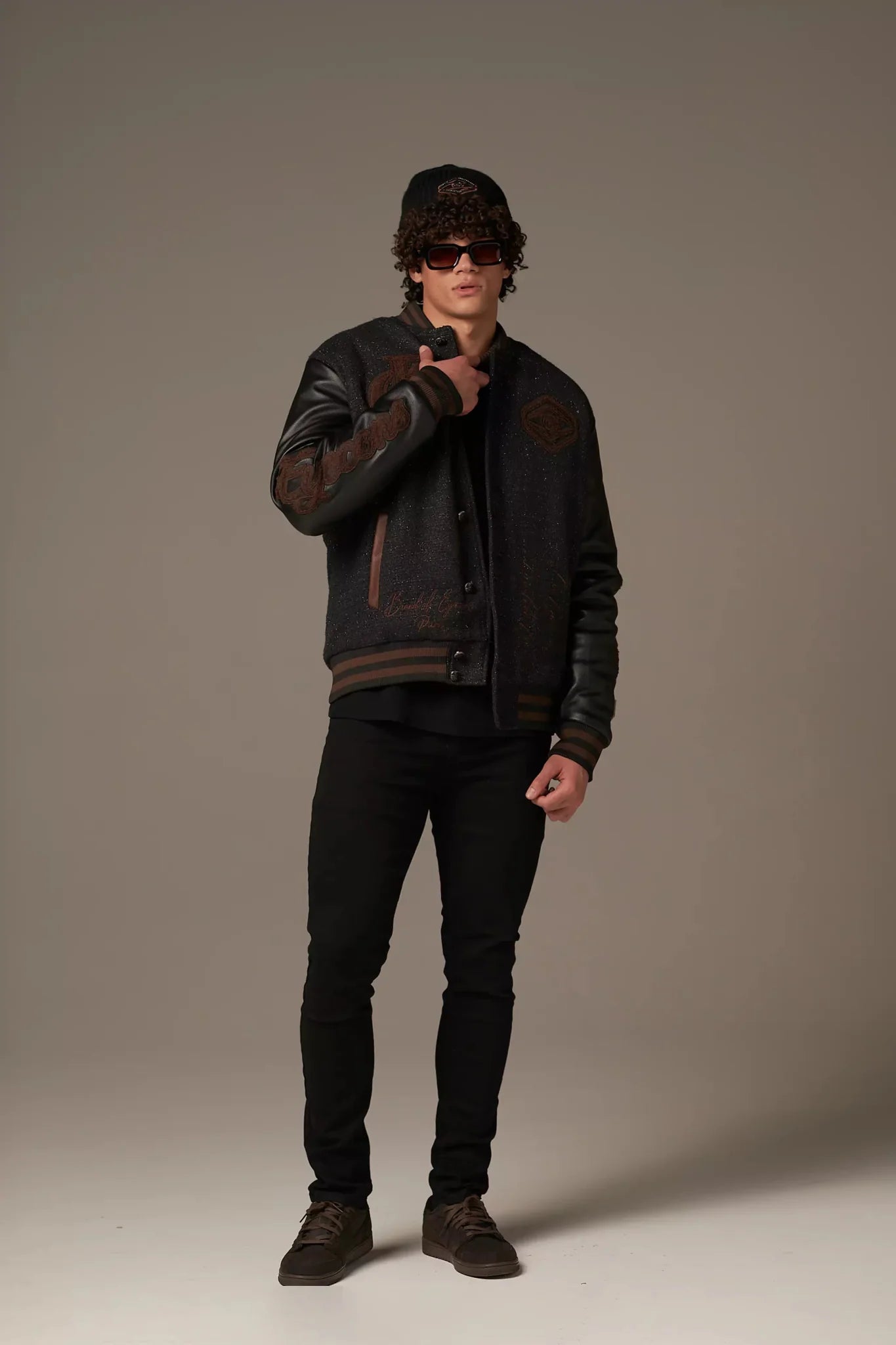 Varsity Noire Letterman - Brand of Eyecons