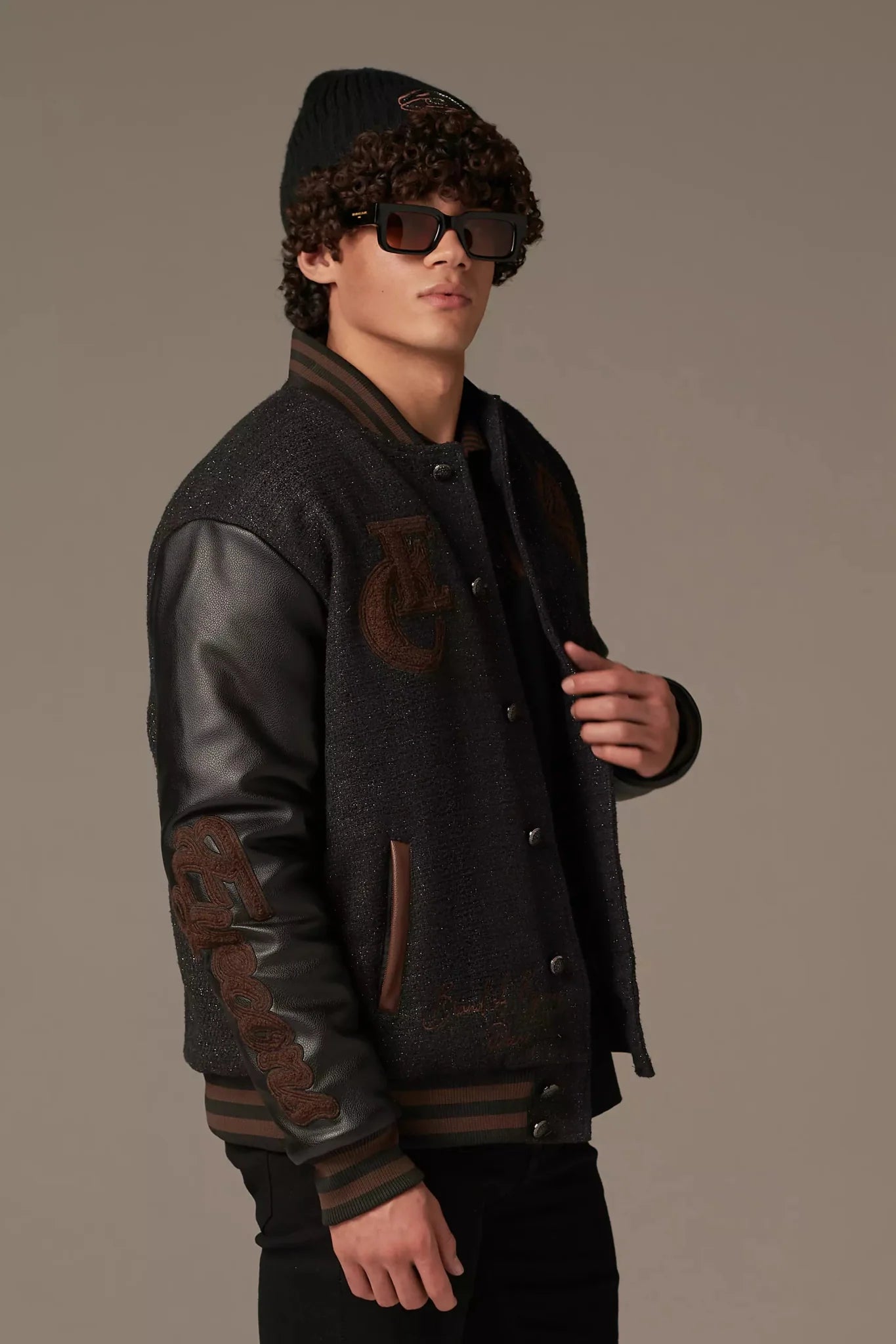 Varsity Noire Letterman - Brand of Eyecons